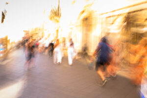 Street Beate Scheffler In Taormina